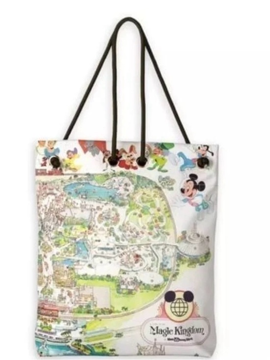 Walt Disney Handbags - Disney Parks Magic Kingdom Vintage Map Tote Bag NWT